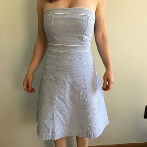 Merona seersucker blue dress - size 2